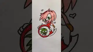 Amy Rose & sonic baby💙💜❤️??#shorts