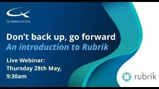 Live Event Recording: Don't back up, go forward.  An introduction to Rubrik.