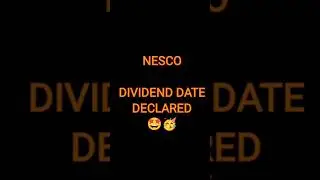 NESCO SHARE DIVIDEND UPCOMING 🤩💯✅ #nesco #dividend #dividendstocks #dividendinvesting