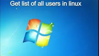 Linux command to list all the users in linux