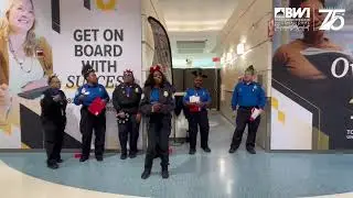TSA Choir Sings At BWI Thurgood Marshall Airport