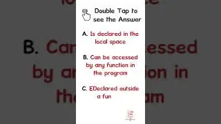 Python interview questions 21| Which of the following is false about global variables