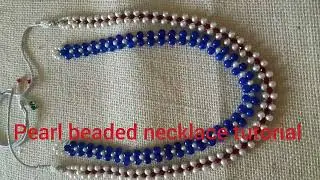 Pearl Necklace//DIY Handmade Necklace//Jewelry Making//Sreevee handmade creations