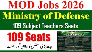 Ministory of Defense As Analyst Govt Jobs Announced 2026 | MOD Jobs 2025 | Latest Govt Jobs 2026