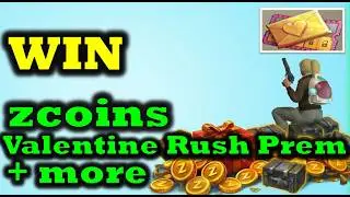 Выиграйте бесплатный Valentine Rush Premium + Zcoins + многое другое 💥 Последний день на Земле