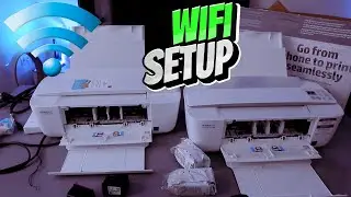 How To Do HP DESKJET 3772e, 3755e Printer WIFI SETUP| Connect HP Printer To WIFI Network