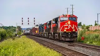 [Two Rare CSXT SD60Ms 8767 & 8761!] CN Train A422 Eastbound at Mount Pleasant GO Station