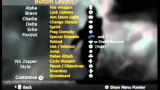 Modern Warfare: Reflex (Wii) Control Setup