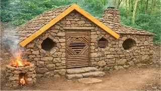 30Dasy Build House Stone Survival Real In Wild