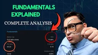 Complete Fundamental Analysis Explained | ROE ROCE PE PB Ratio | Stock Market for Beginners