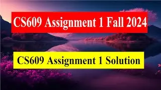 CS609 Assignment 1 Fall 2024 | CS609 Assignment 1 Solution