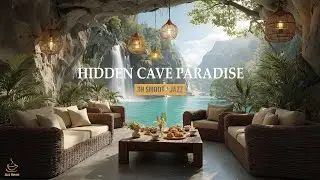 Hidden Cave Caf&eacute; 🌊 3H Smooth Jazz & Waterfall Escape