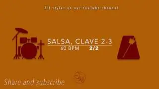 Metronome. Salsa, clave 2-3 60bpm 2:2