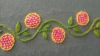 Hand Embroidery || Border Line Design for Shirt by forever art noor