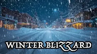 Raging Snowstorm & Powerful Winter Winds┇Frozen Gale Sounds for  Helps Relieve Stress and Sleep Well