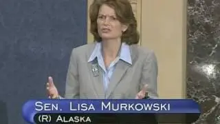 Senator Murkowski speaks from the Senate floor on the stimulus bill