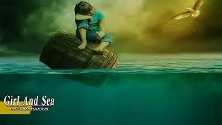 Girl And Sea - Photo Manipulation Tutorial - Photoshop CC