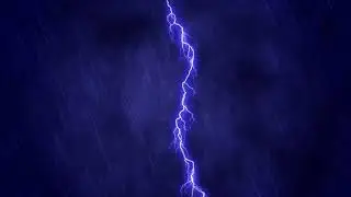 Free Rain & Lightning Overlay Effect | Lightning Strike Background Video | No Copyright