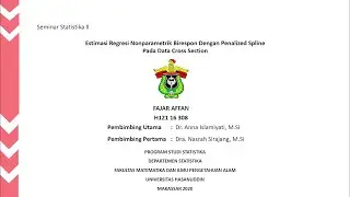 Estimasi Regresi Nonparametrik Birespon Dengan Penalized Spline Pada Data Cross Section