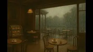 Smooth Jazz & Rain Sounds ☔ Relaxing Coffee Shop Ambience for Study, Work & Chill