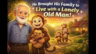 old man and monkey story | heart touching story | emotional kids story