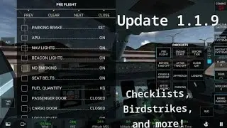RFS Update 1.1.9- Checklists, Birdstrikes and more!