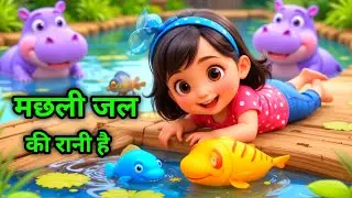 🐟 Machhli Jal Ki Rani Hai | Hindi Fish Poem for Kids | Nursery Rhymes | Hindi Rhymes for Children #2