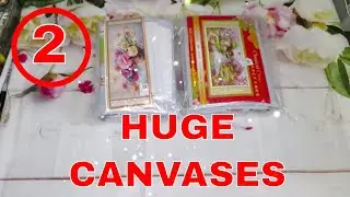 Fansells Two HUGE Canvases Review #fansells #crossstitch