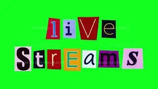 Eyecatching Collage Of Text And Colors Ideal For Social Media Streaming Promotions And Branding