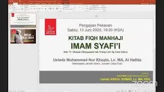 Kajian Pekanan KBW - 13 Juni 2020 - Bab Fiqh Ghasab