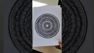 Inverted 3d Mandala #mandala #mandalaart #mandaladrawing  #3dmandala #3dmandalaart #mandalalovers