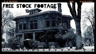 'ABANDONED MANSION IN THE SNOW'  Free Stock Footage