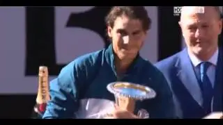 Ceremony Rafael Nadal vs Roger Federer Finals ATP Rome Masters Finals 2013‬&rlm;