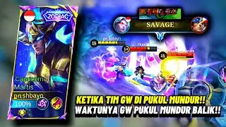 TUTOR MARTIS SAVAGE PUKUL MUNDUR‼️- Mobile legends