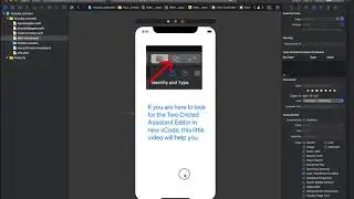 xCode 11.4 - Assistant Editor Button