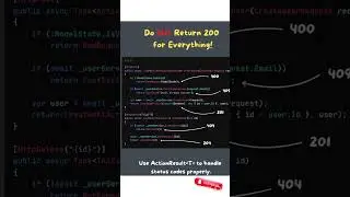 Do Not Return 200 Status Code  for Everything #port #coding #viral #trending