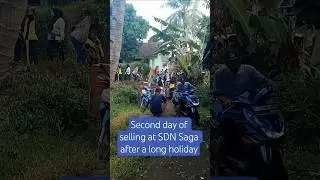 Second day of selling at SDN Saga after a long holiday #shorts #viralvideo #day #holiday
