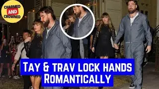 Travis Kelce GRABS TAYLOR SWIFT's hand ROMANTICALLY at Dinner Date before Super Bowl