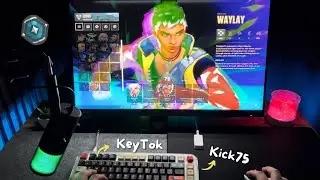 KeyTok keycaps X NuPhy Kick75 | New agent Waylay gameplay POV