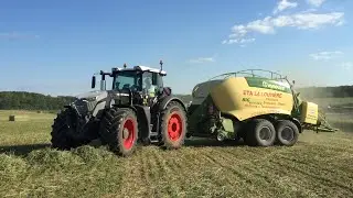 Luzerne 2020 ☘️/ Premi&egrave;res bottes pour la nouvelle KRONE HDPII de l'ETA La Louvi&egrave;re / FENDT 942 ⚫️🔴