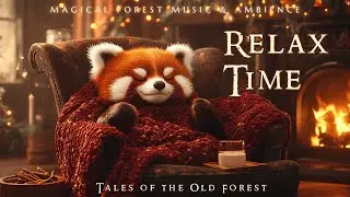 Cozy Winter Night | Relax Time Ambience | Magical Music with Crackling Fireplace Sounds 🔥