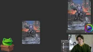 DIGITAL ART STREAM. Feeling tired but we still going. Stay hard. Daily art streams day 45