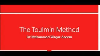 The Toulmin Method