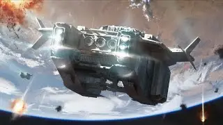 space battel- Attacked by anti-aircraft and shot down in settlement full of aliens