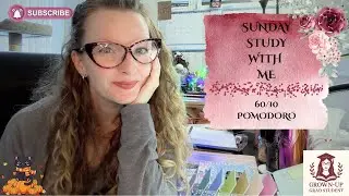 Study with me! | Sunday afternoon study session 🍁🍂📚