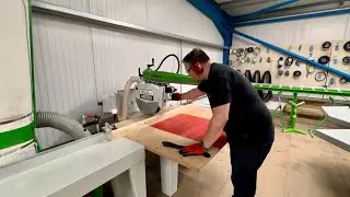 Infeed & Outfeed Tables on a Wadkin Bursgreen WB 400 Crosscut Saw