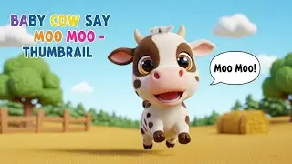 Baby Cow Say Moo Moo 🐄👶🎵 | Fun Animal Sounds for Toddlers & Preschoolers 🌈✨