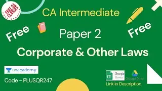 Free Paper 2 CA Inter Corporate and Other Laws| CA Inter/IPCC May 22 & Nov 22 Exams