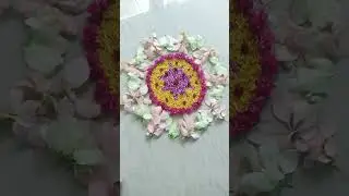 DAY 3 .onam pookalam design ✨#amazing #mimori #youtubeshorts