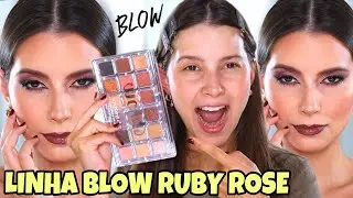 A PALETA MAIS IC&Ocirc;NICA DA RUBY ROSE VALE A PENA? | Linha Blow - Teste + Maquiagem Completa